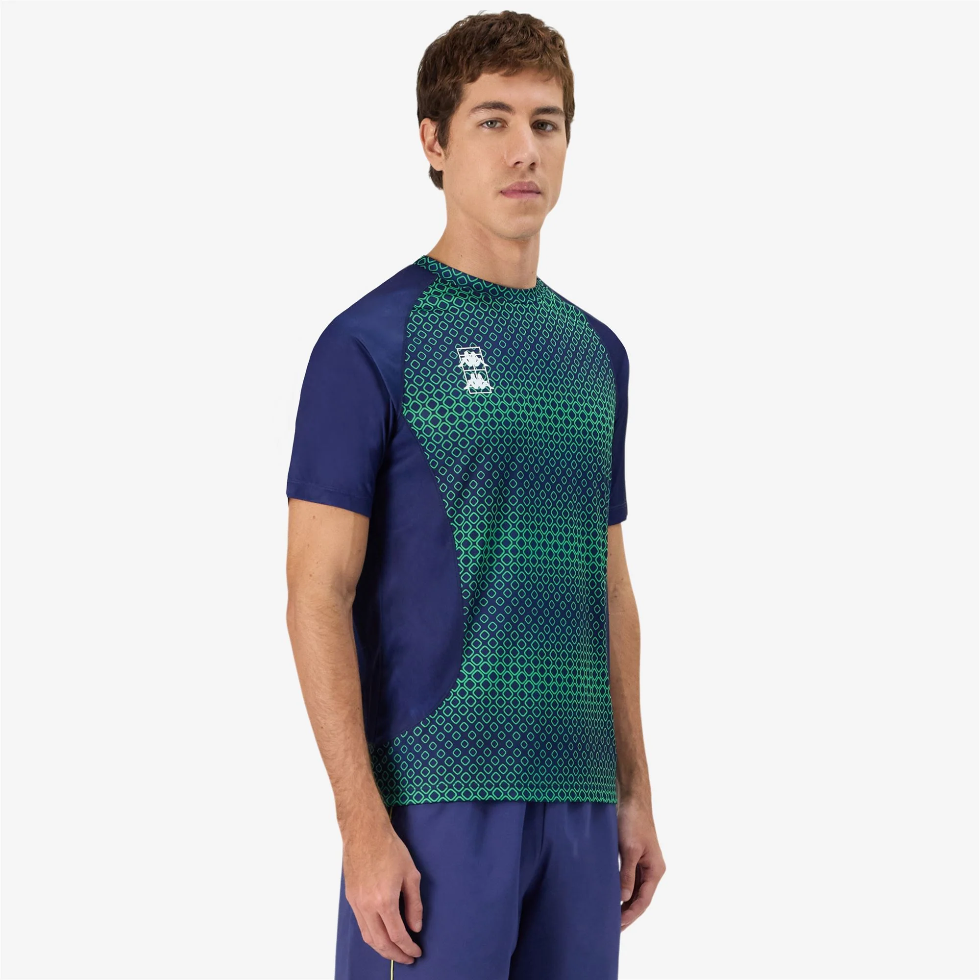 KOMBAT PADEL FUGOSI - Active Jerseys - Shirt - Man - BLUE TWILIGHT-BLUE SAPPHIRE-GREEN FLUO - Image 7