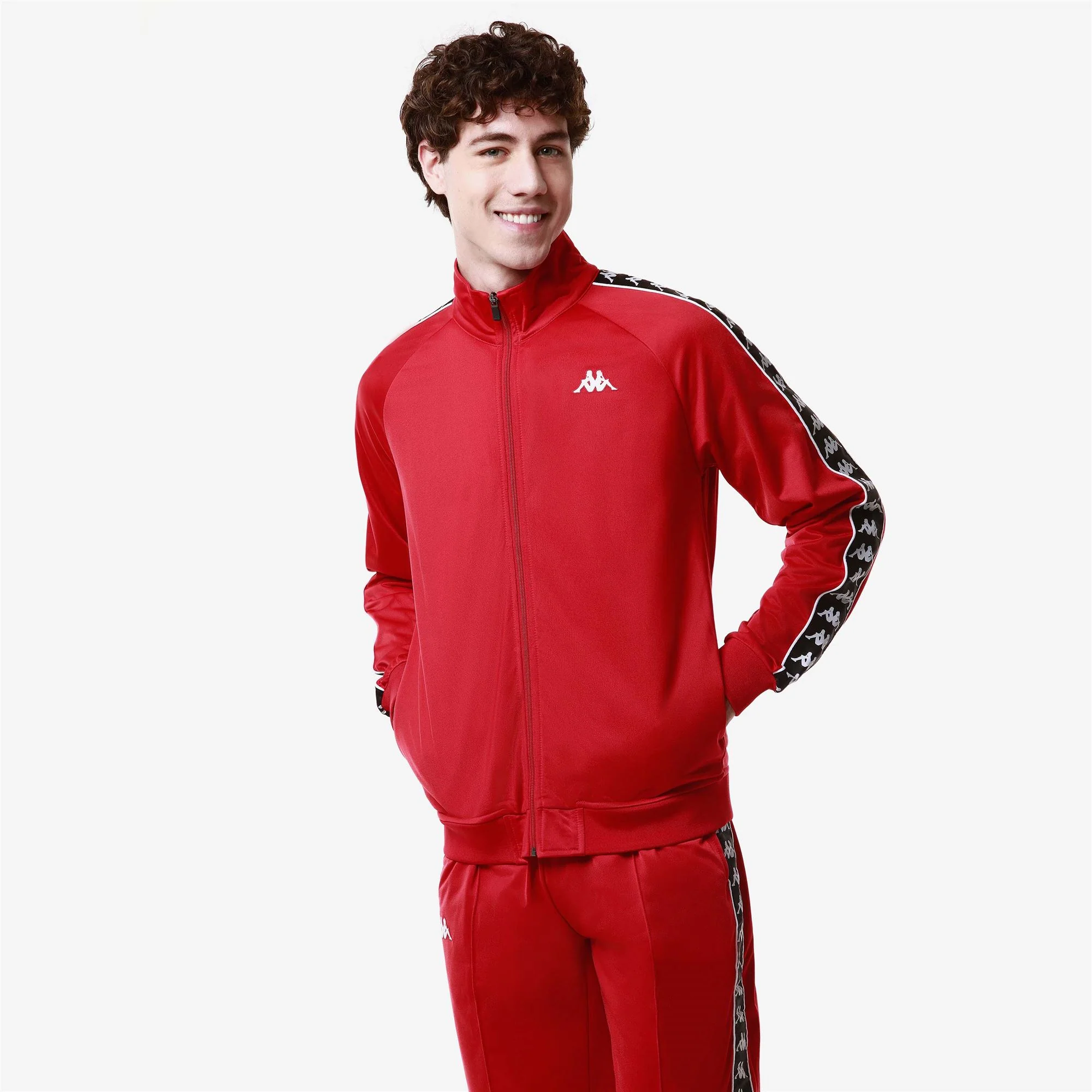 222 BANDA      ANNISTON SLIM - Fleece - Jacket - Man - RED-BLACK - Image 5