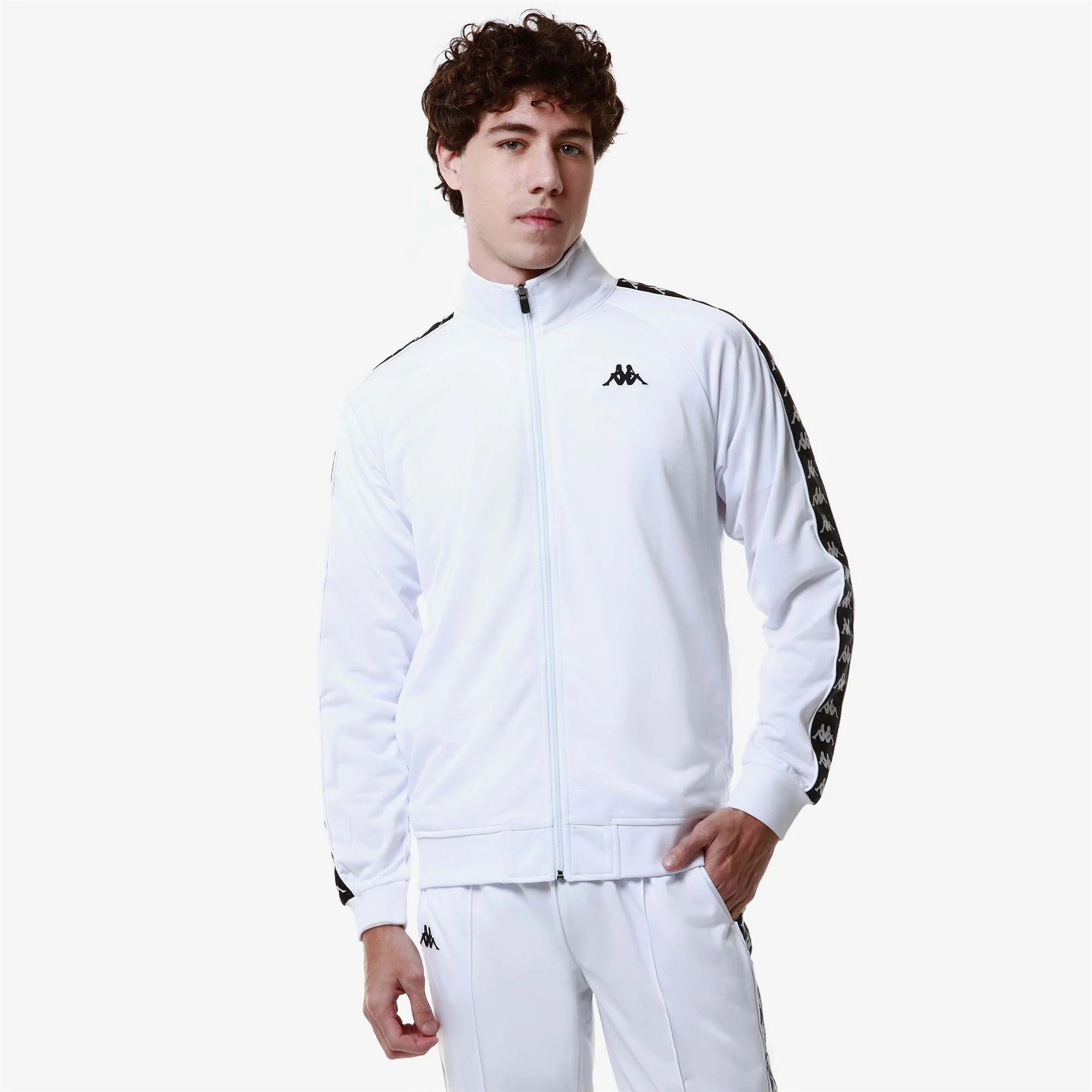 222 BANDA      ANNISTON SLIM - Fleece - Jacket - Man - WHITE-BLACK - Image 5