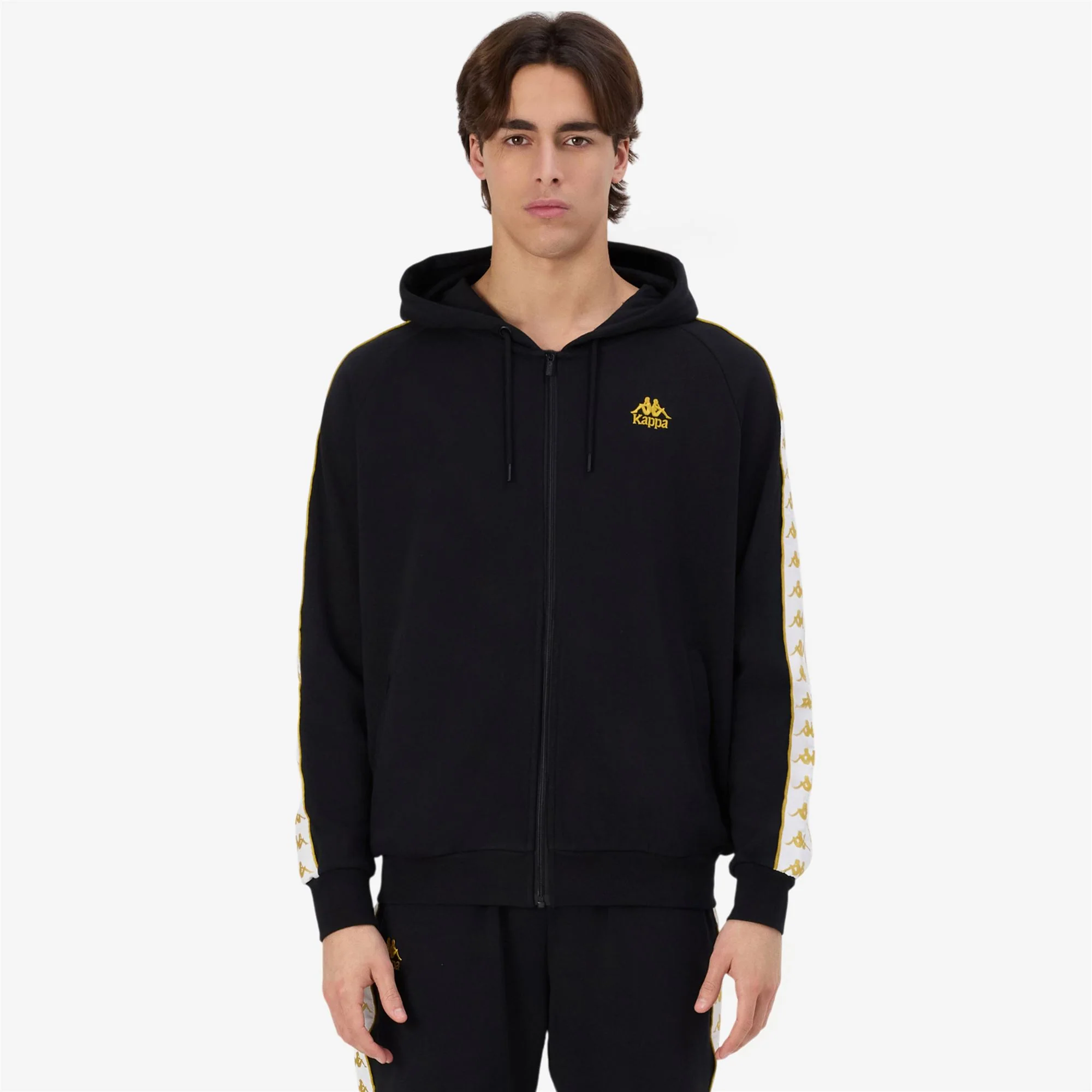 222 BANDA ZAMIN 3 - Fleece - Jacket - Man - BLACK-YELLOW GOLD RICH-WHITE - Image 5