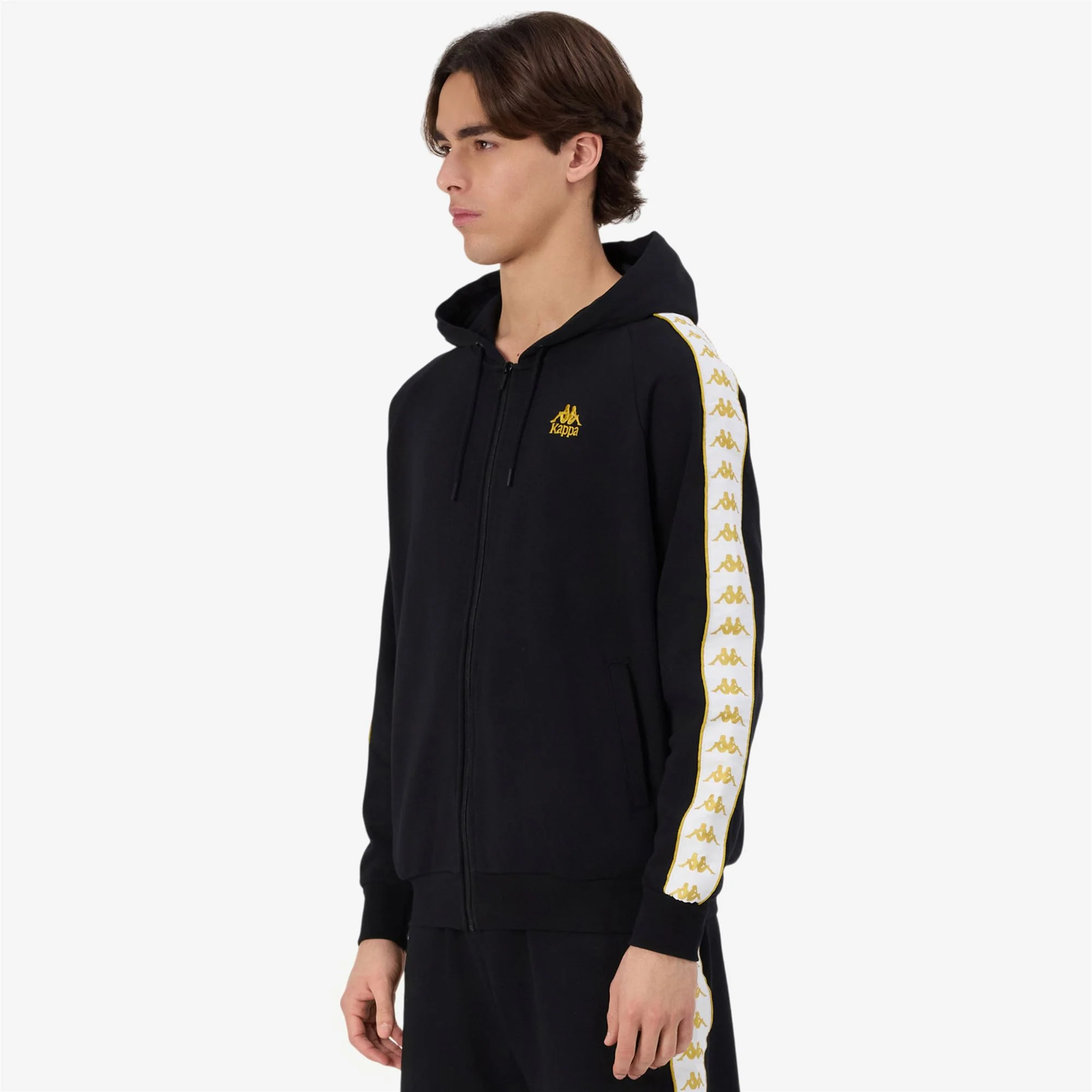 222 BANDA ZAMIN 3 - Fleece - Jacket - Man - BLACK-YELLOW GOLD RICH-WHITE - Image 6