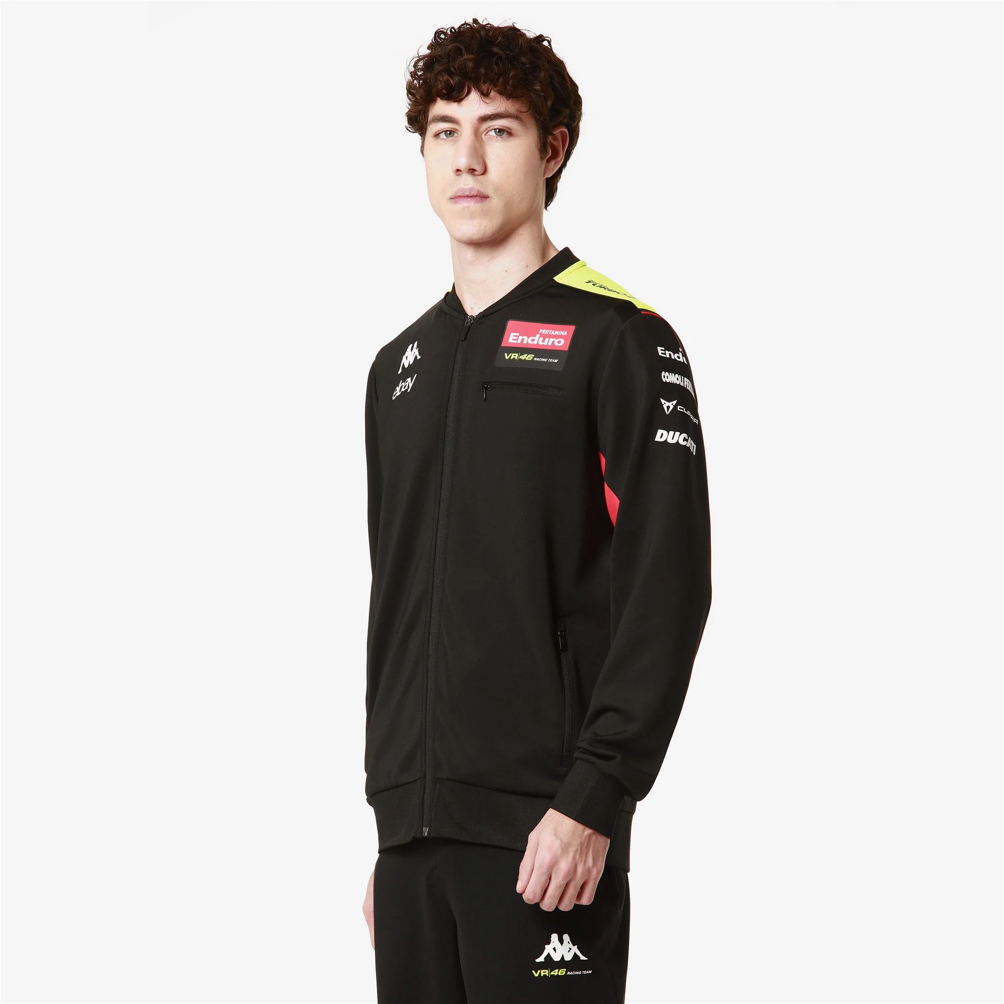 ATRISOMONE VR46 - Fleece - Jacket - Man - BLACK-NEON YELLOW-RED FLAME - Image 5