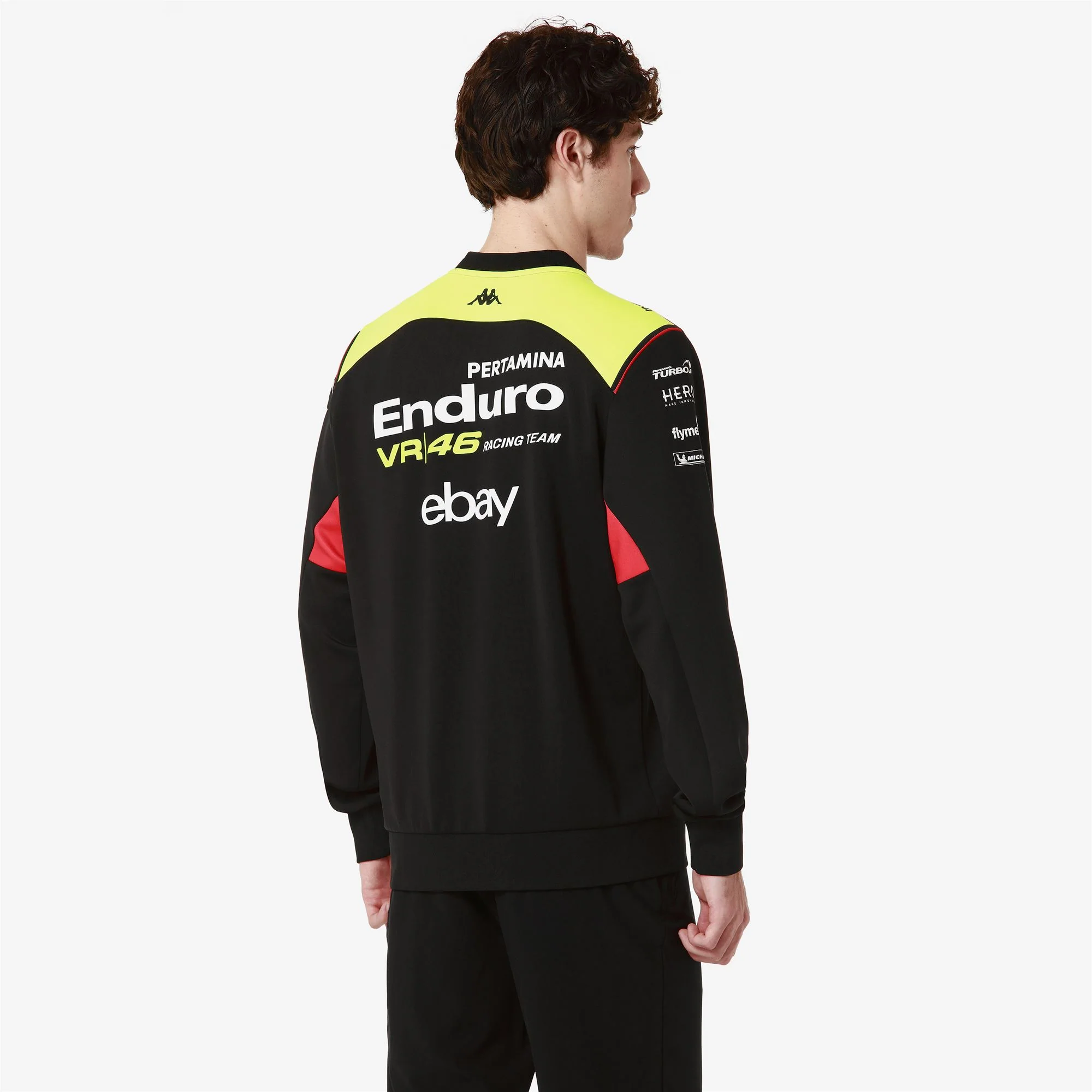 ATRISOMONE VR46 - Fleece - Jacket - Man - BLACK-NEON YELLOW-RED FLAME - Image 6