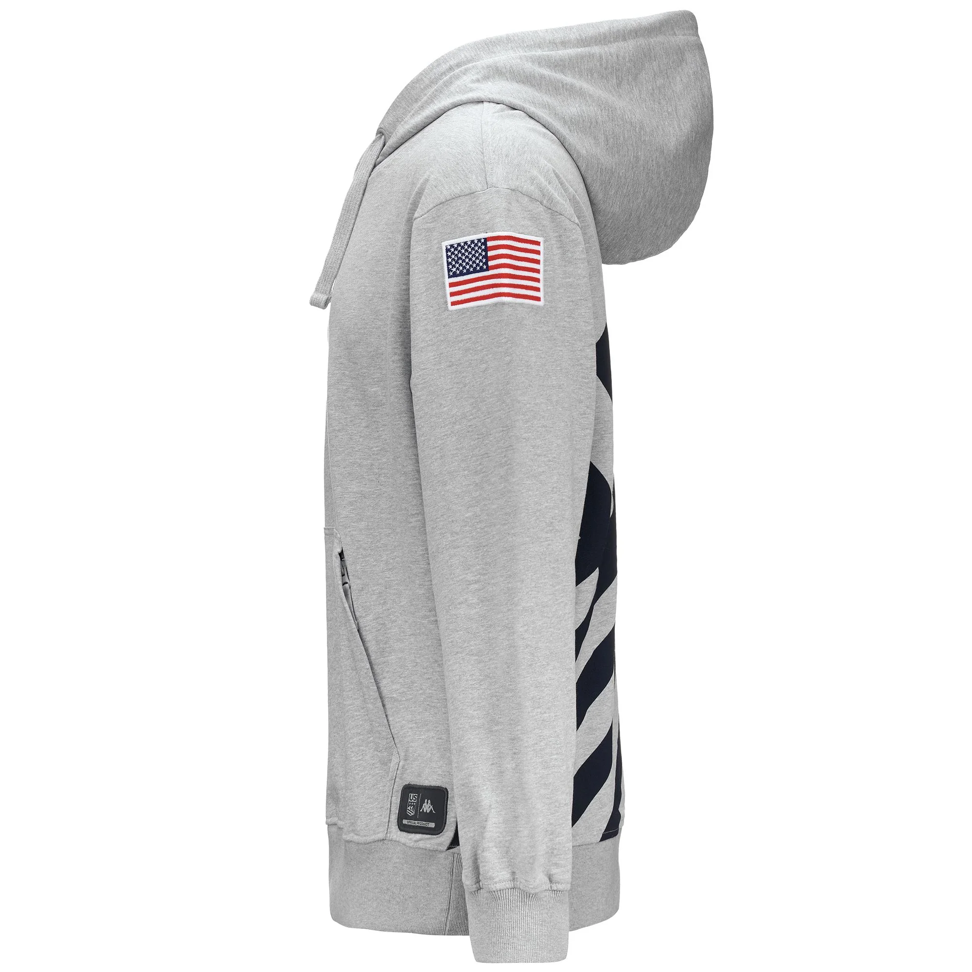 UTAWI USA US - Fleece - Jumper - Unisex - GREY MD-WHITE-MELANGE - Image 3