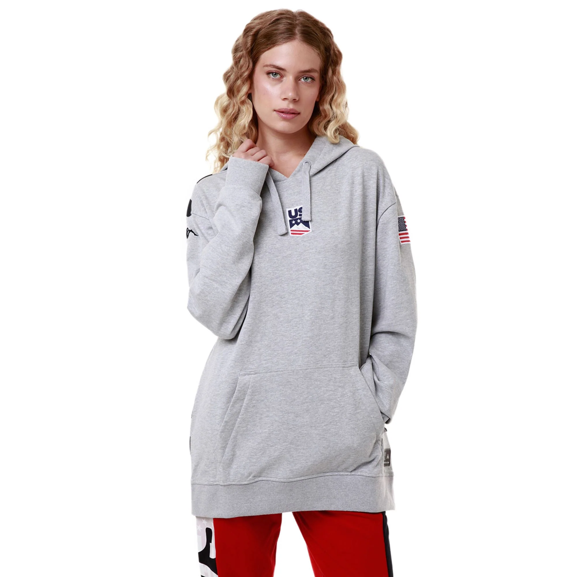 UTAWI USA US - Fleece - Jumper - Unisex - GREY MD-WHITE-MELANGE - Image 5