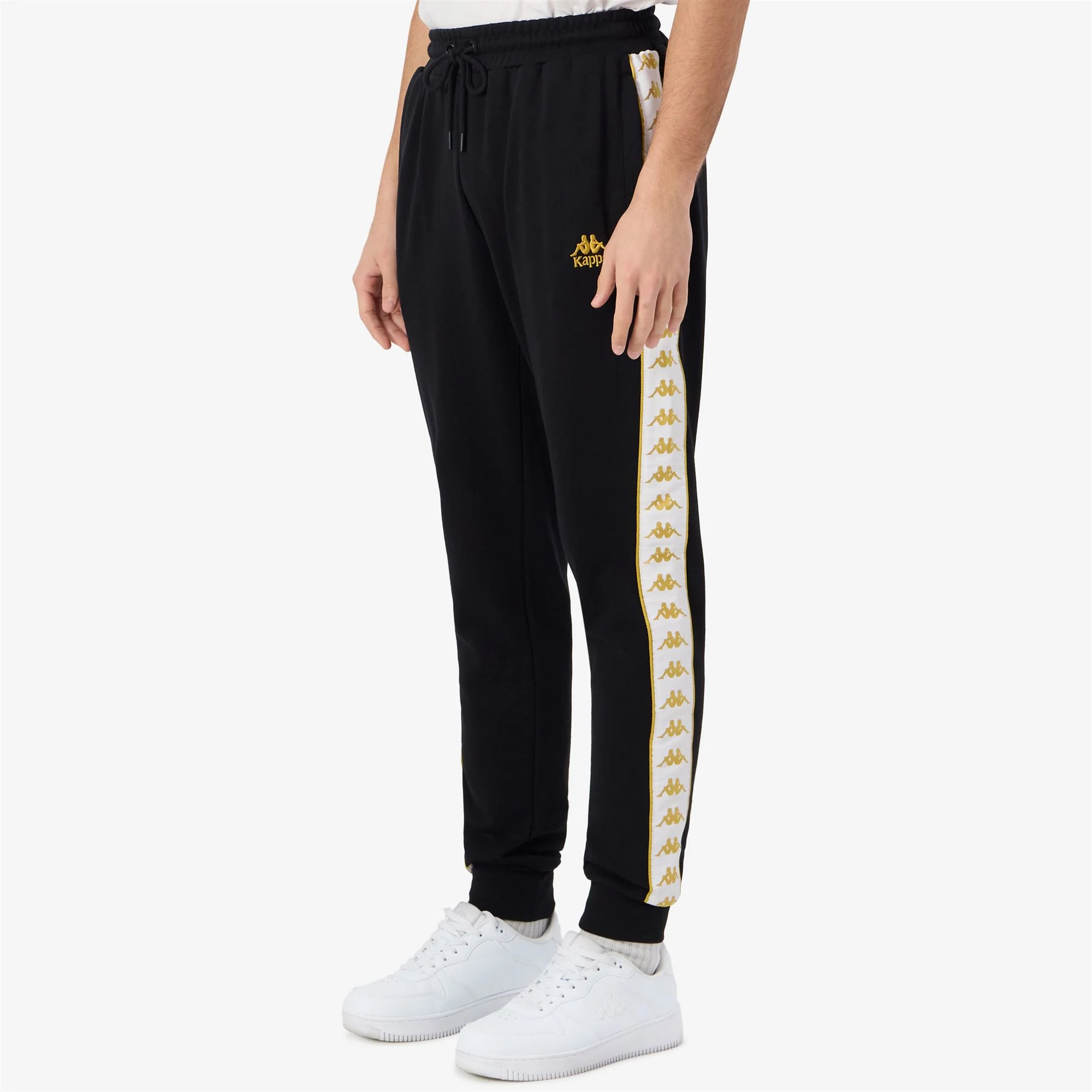 222 BANDA    ALANZ 3 - Pants - Sport Trousers - Man - BLACK-YELLOW GOLD RICH-WHITE - Image 5