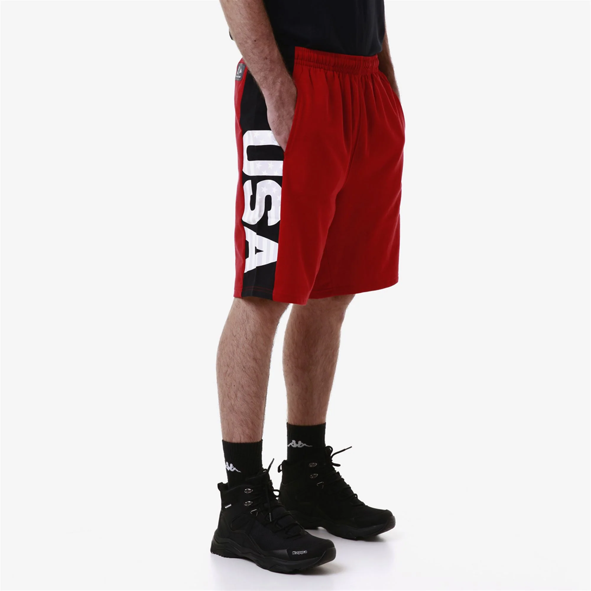ALOZIP USA US - Shorts - Sport  Shorts - Unisex - RED-BLUE DK NAVY - Image 6
