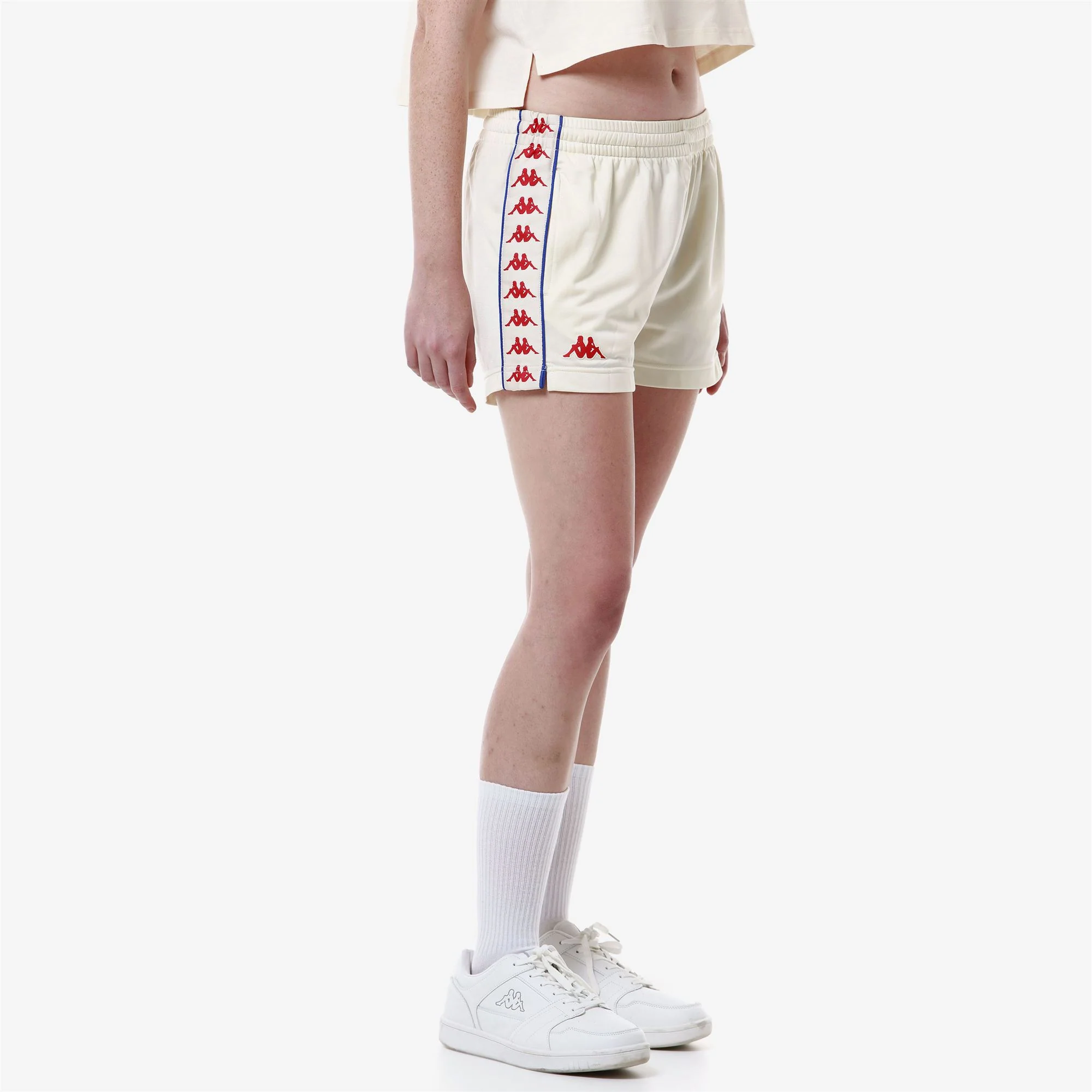 222 BANDA    LADYTREAD - Shorts - Sport  Shorts - Woman - WHITE ANTIQUE-RED-BLUE ROYAL - Image 6